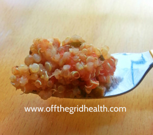 Quinoa Salsa Salmon Hash